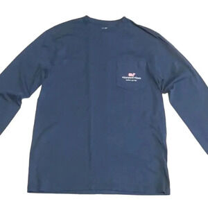 Vineyard Vines Harbor Springs navy long sleeved tee shirt, men’s size XS